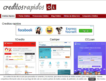 Tablet Screenshot of creditosrapidosok.com